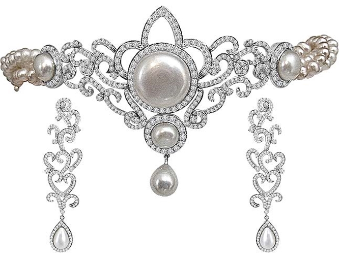 Perhiasan Berlian Set Elegan
